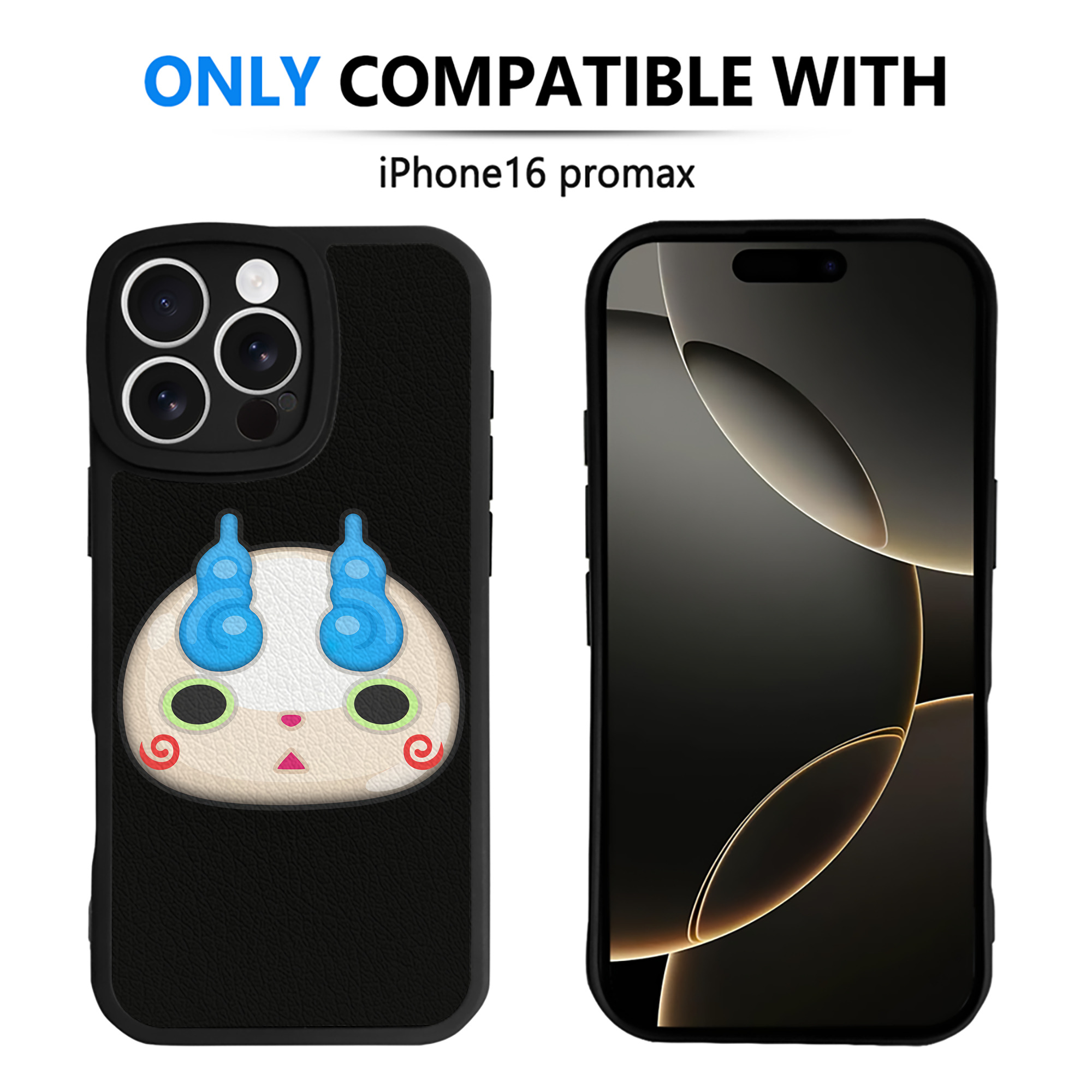 （画像用） 妖怪ウォッチ Yo-kai Watch 【iPhone 16シリーズ対応】シリコンスマホケース（レザー調） 材質：シリコン